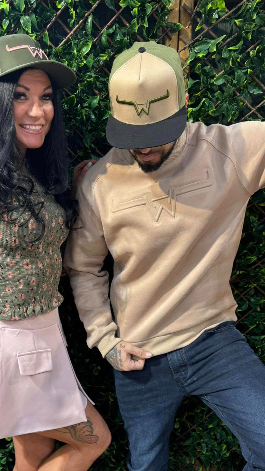Casquette beige et kaki à maille Hostile Western