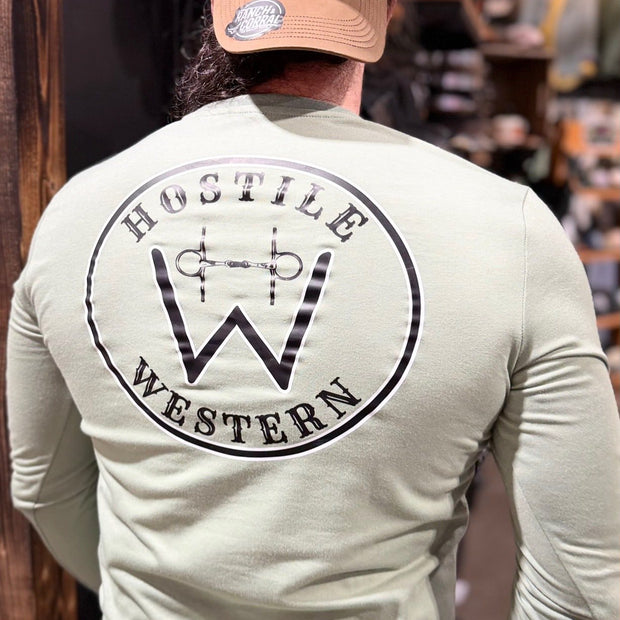 Chandail manches longues imprimé dos- Hostile Western