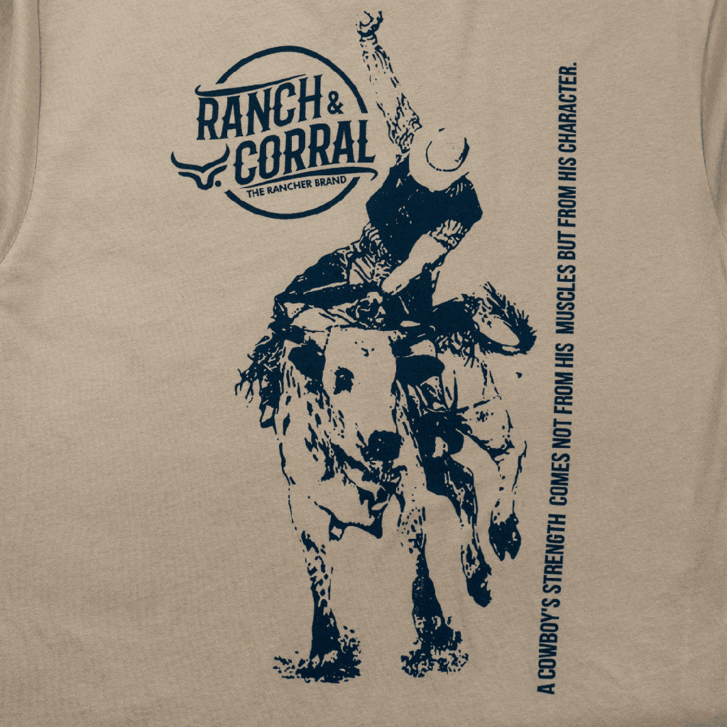Ranch & Corral- T shirt imprimé au dos bull rider