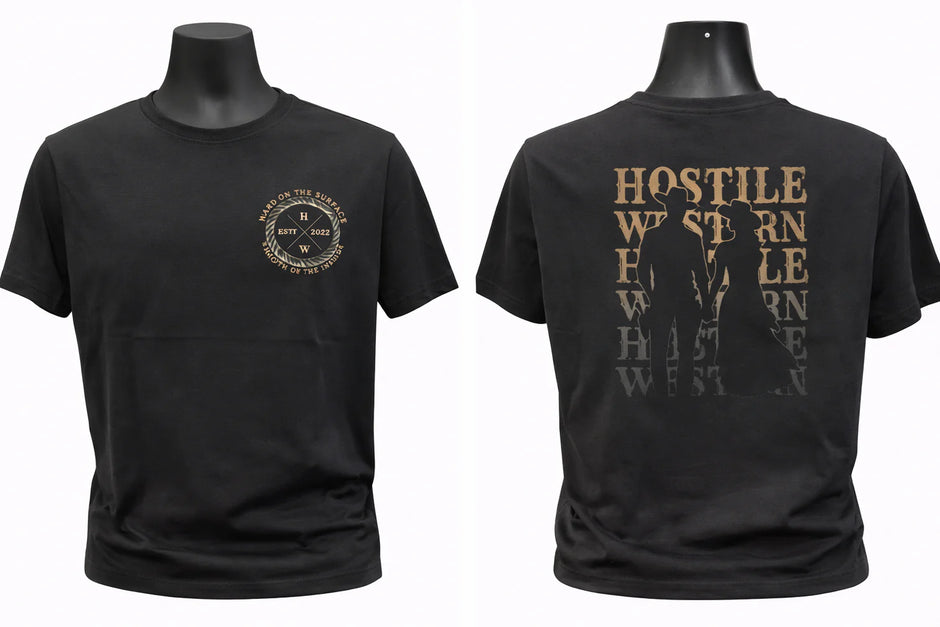 T-shirt silhouette cowboy- Hostile Western