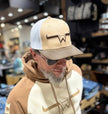 Casquette Hostile Western- Blanc et marron