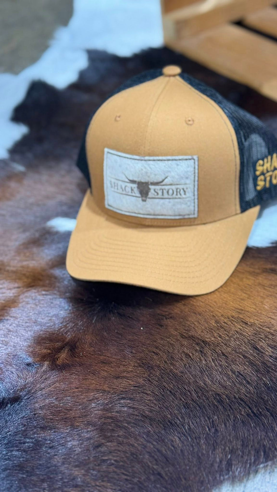 Casquette à patch peau de vache Shack Story
