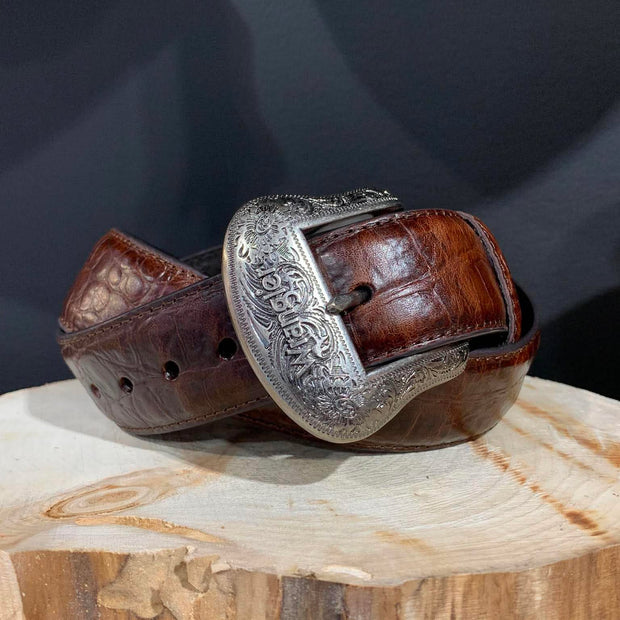 Ceinture | Cuire de croco brun | Wrangler