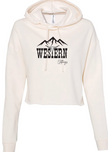 Hoodie Crop Top Femme | Beige | Western Clothings