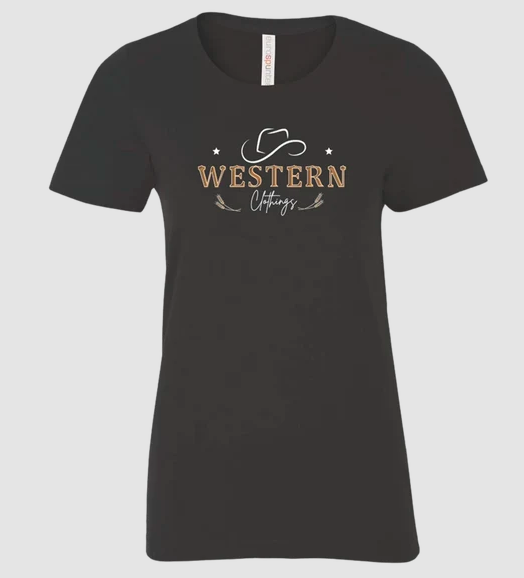 T-shirt Femme | Noir | Western Clothings