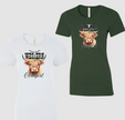 T-shirt vache Femme | Vert OU Blanc | Western Clothings