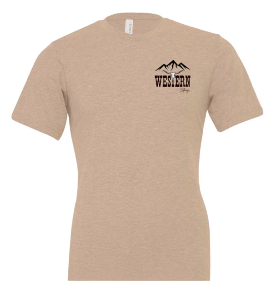 T-shirt Homme | Imprimé Beige | Western Clothings