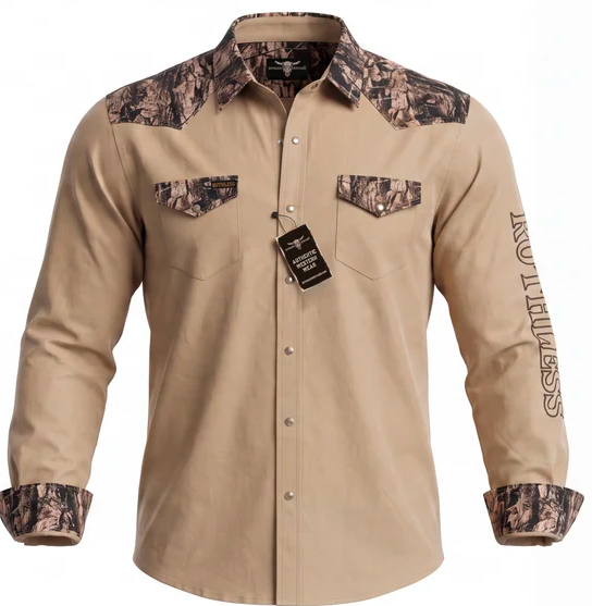 Chemise Homme | Camo Tan | Ruthless Rustlers