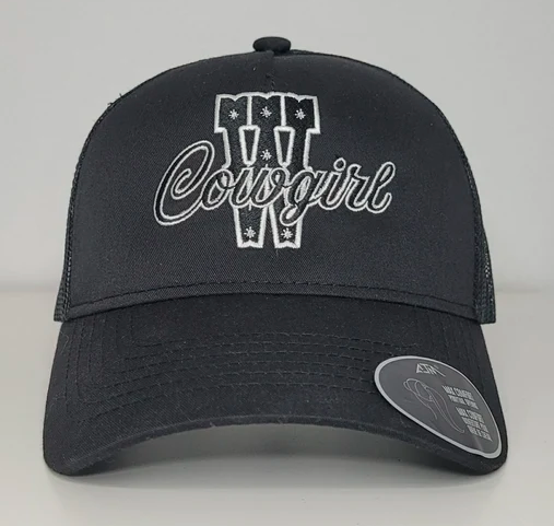 Casquettes Brodée Cowgirl | Noir OU Blanc | Western Clothings