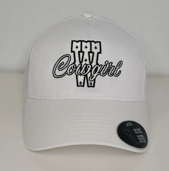 Casquettes Brodée Cowgirl | Noir OU Blanc | Western Clothings