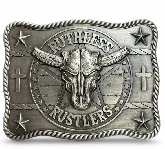 Boucle de Ceinture Marshal | Argent Antique | Ruthless Rustlers