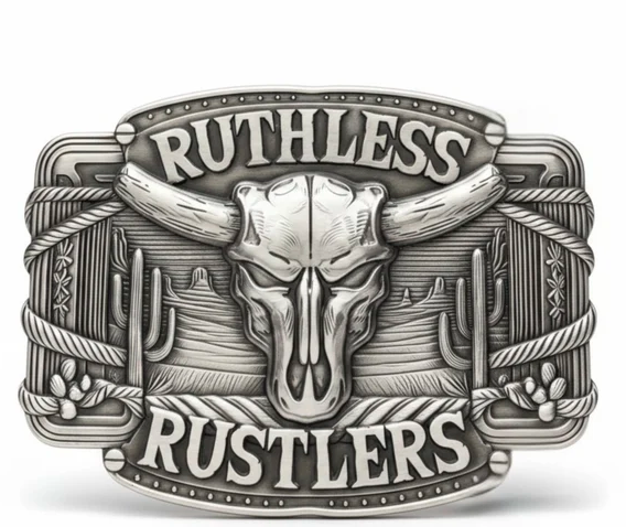 Boucle de Ceinture | Argent Antique | Ruthless Rustlers