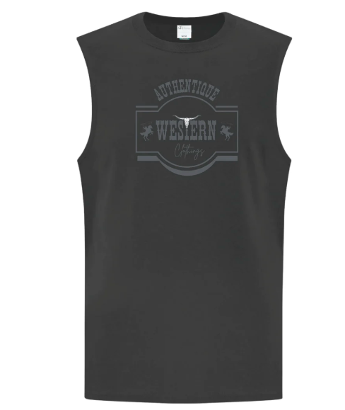 Haut sans manche Homme | Noir| Western Clothings