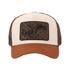 Casquette en cuir Yellowstone à patch brodé Ranch & Corral