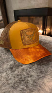 Casquette à patch en cuir par Ranch & Corral