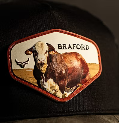 Casquette à patch vache Braford par Ranch & Corral