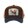 Casquette en cuir à patch brodé cheval Ranch & Corral