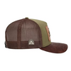Casquette en cuir brodé à logo métallique Ranch & Corral