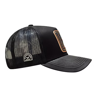 Casquette en cuir brodé coq Ranch & Corral