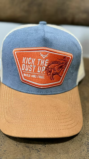 Casquette en suède à patch « Kick the dust up » par Ranch & Corral