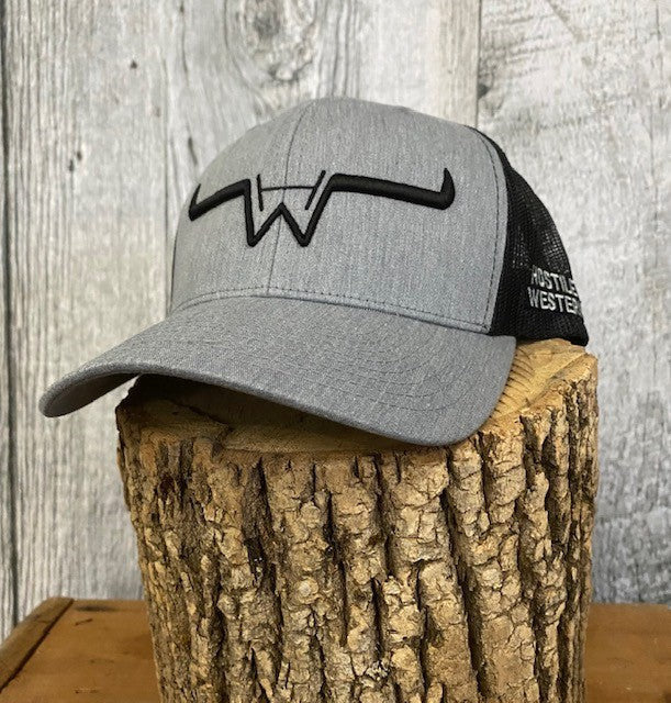 Casquette grise à maille Hostile Western