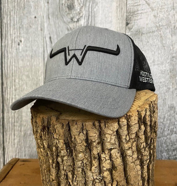 Casquette grise à maille Hostile Western