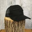Casquette noire à trou pour queue de cheval Hostile Western