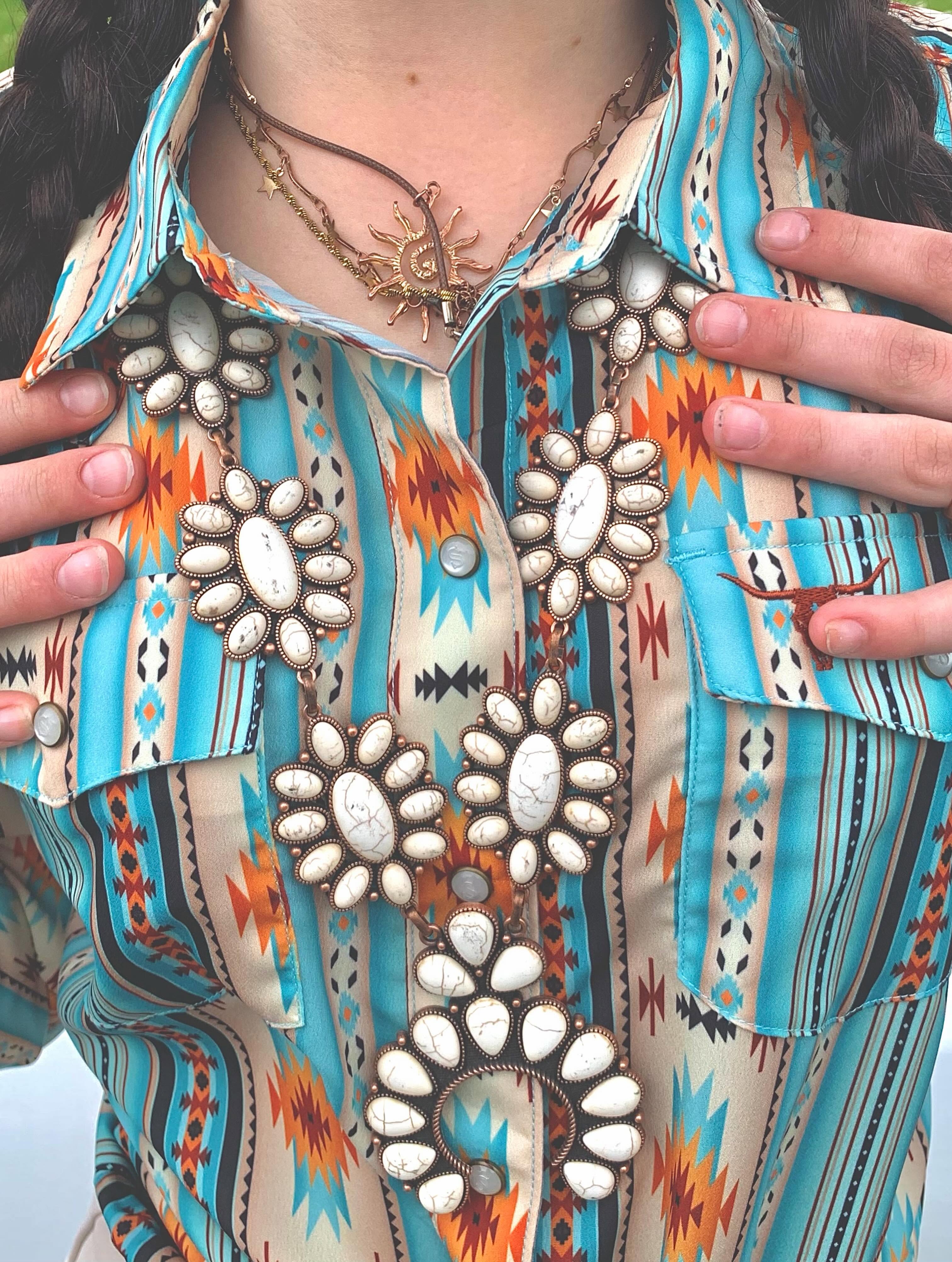 Blouse à motifs country Shack Story