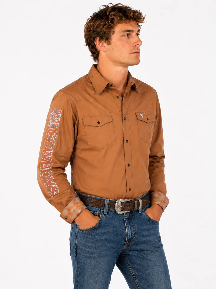 Chemise brodée à manches longues Shack Story