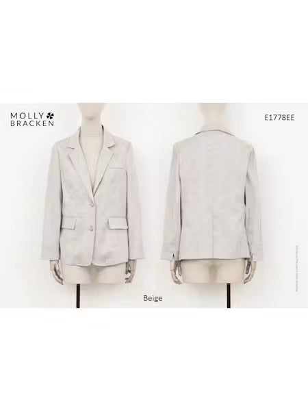 Blazer Tissé pour femme | Beige | Molly Bracken