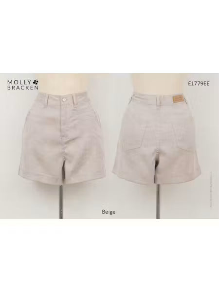 Shorts Tissé pour femme | Beige | Molly Bracken