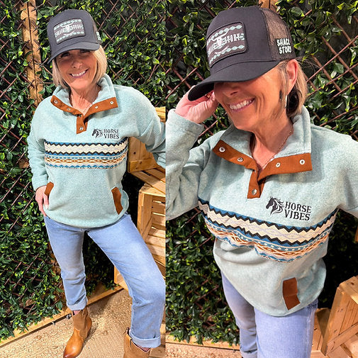 Haut chaud à motifs géométriques Horse Vibes