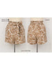 Short fluide taille haute pour femme | Brun & blanc| Molly Bracken