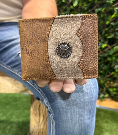 Portefeuille en peau de bovin Ranch & Corral