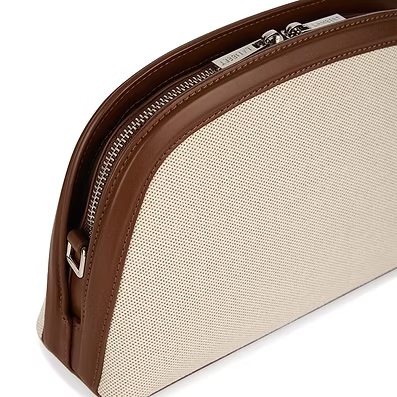 Le Louise | Sac à main 2-en-1 en canevas hazelnut | Lambert