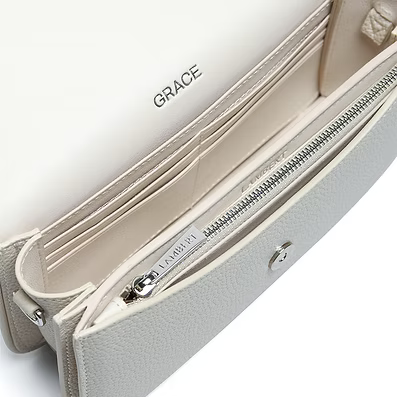 Sac à main 3-en-1 en cuir vegan Grace porcelaine par Lambert