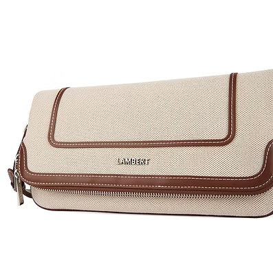 Le Adele | Sac à main 3-en-1 en canevas hazelnut | Lambert