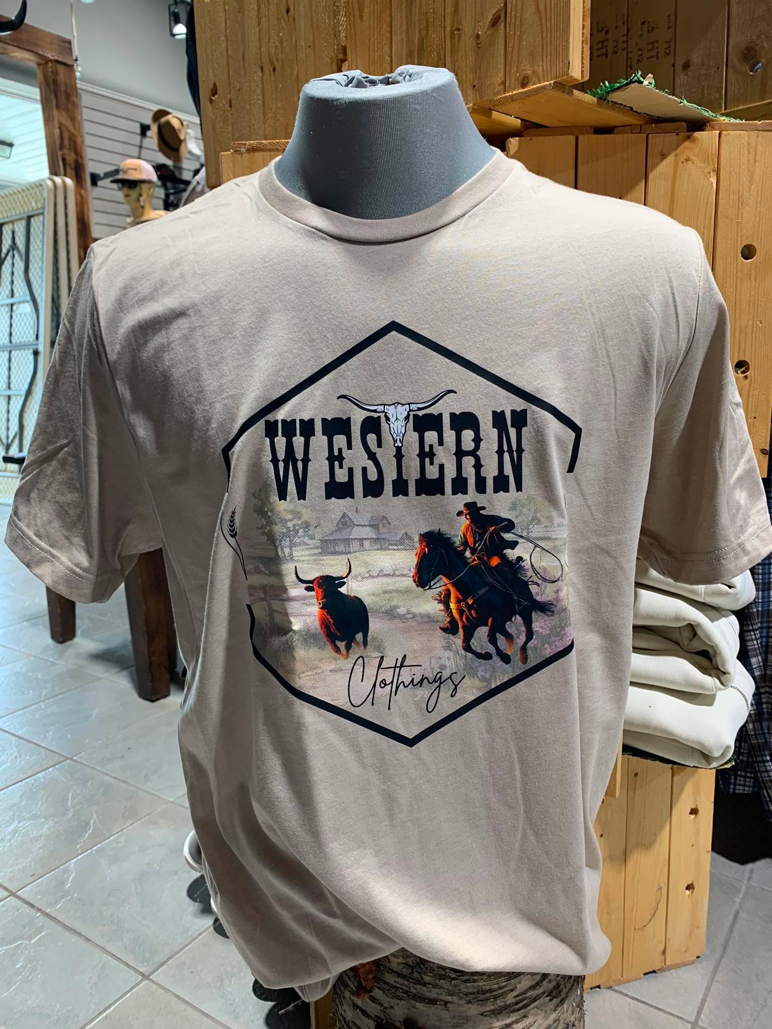 T-shirt Homme | Cowboy Beige | Western Clothings
