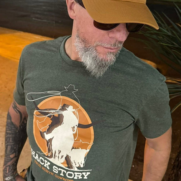 T-shirt imprimé Kaki cowboy Shack Story