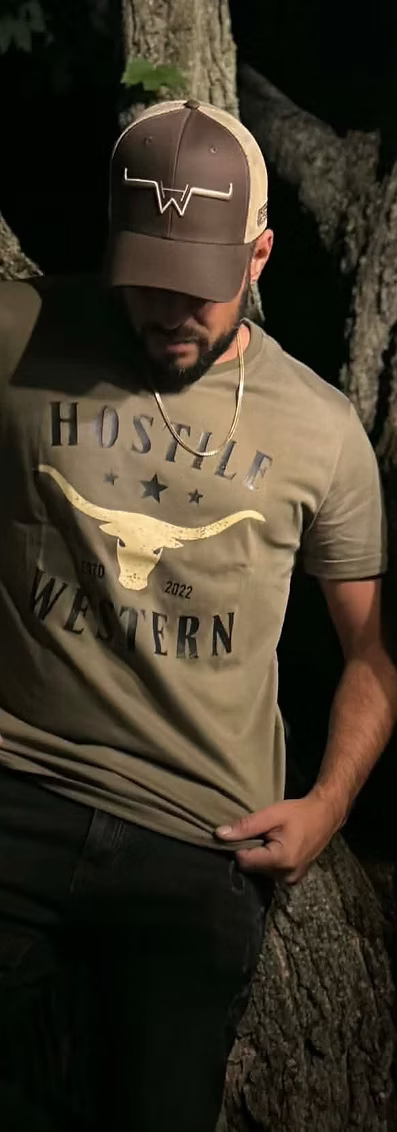 T-shirt imprimé buffle Hostile Western