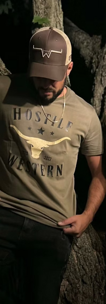 T-shirt imprimé buffle Hostile Western