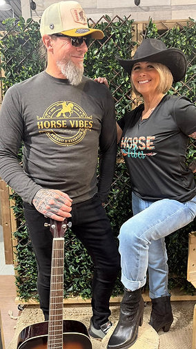 T-shirt extensible imprimé country Horse Vibes