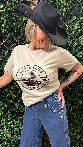 T-shirt imprimé cowgirl Horse Vibes