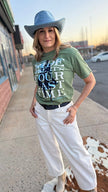 T-shirt imprimé écriture Yellowstone