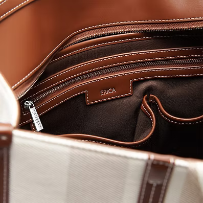 Le Erica | Sac fourre-tout en canevas hazelnut | Lambert