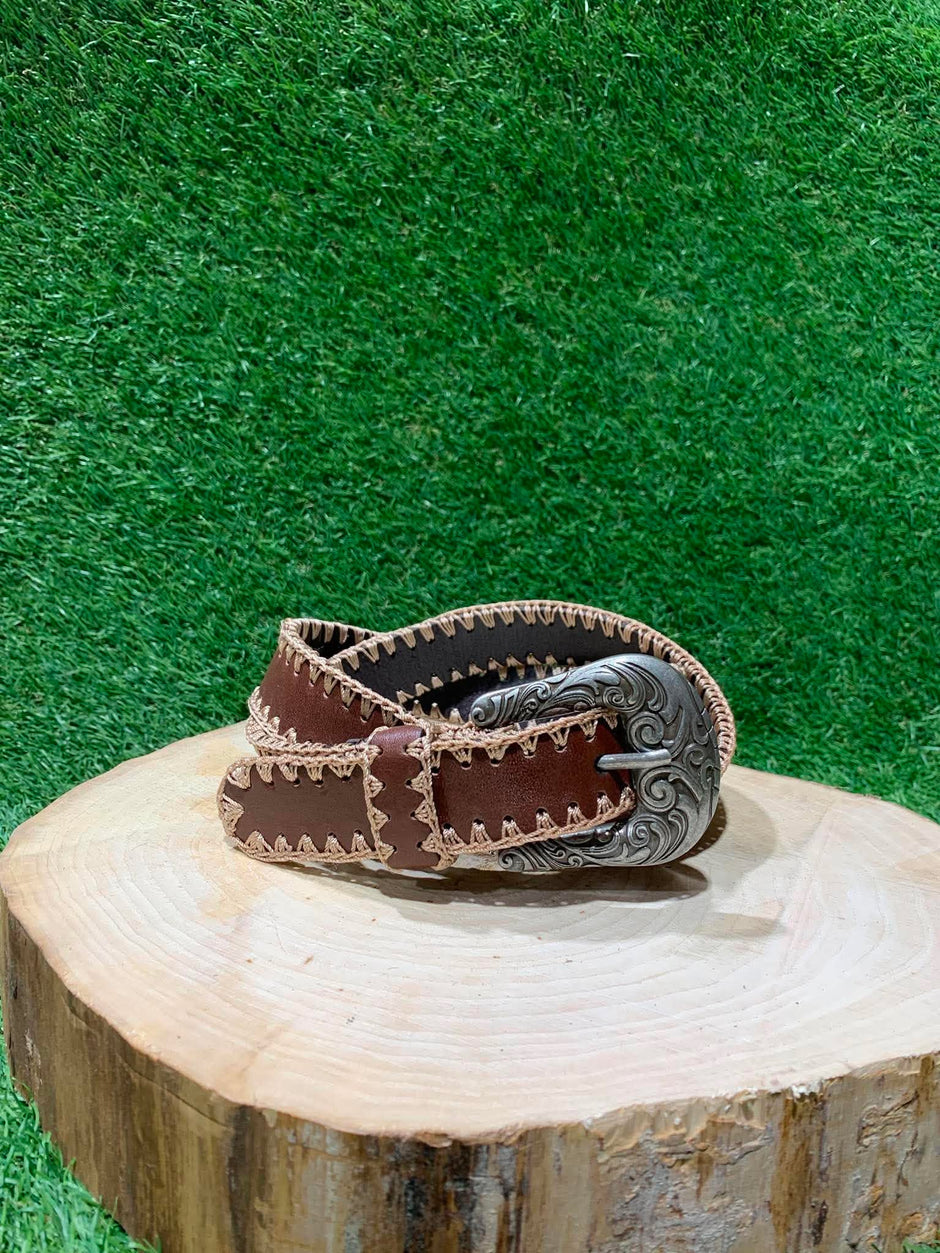 Ceinture Femme| Brune avec détails cordés | CowgirlsRock