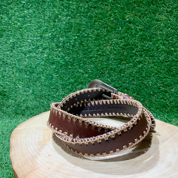 Ceinture Femme| Brune avec détails cordés | CowgirlsRock