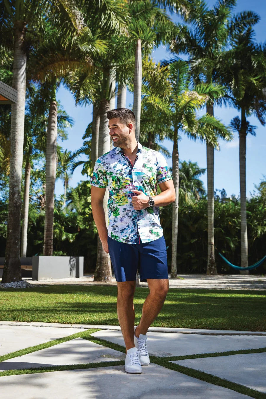ELSTER | Chemise Tricot Extensible Blanc pour homme | Au Noir
