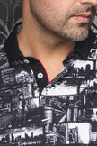 BROADWAY | Polo imprimé pour homme Noir | Au Noir