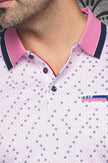 BRYLEE | Polo Imprimé pour homme Fushia | Au Noir